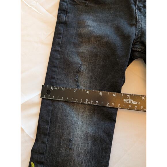 Zara trafaluc Denimwear Womens‎ Embroidered Sz 2 Skinny - Picture 7 of 13